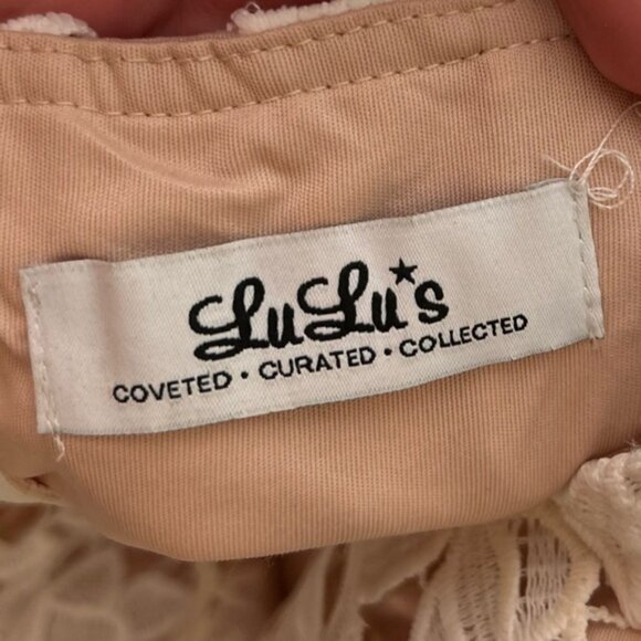 LULUS Pinnacle of Prestige Ivory Lace Midi Dress Strapless White Bridal Size XS - Picture 15 of 16